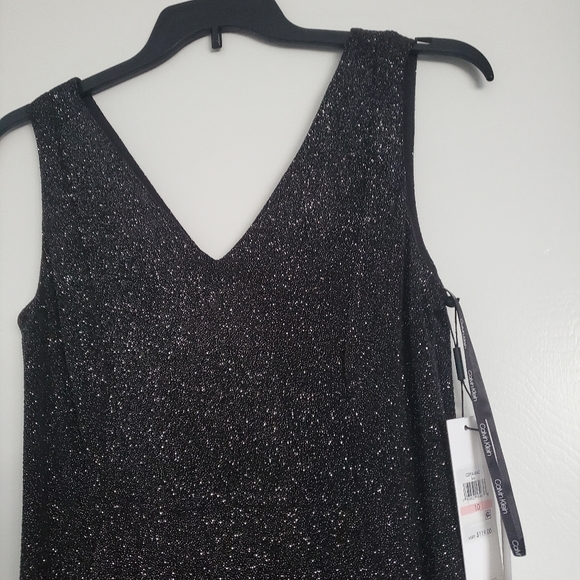 NWT Calvin Klein black dress with silver sparkles. - Picture 10 of 11